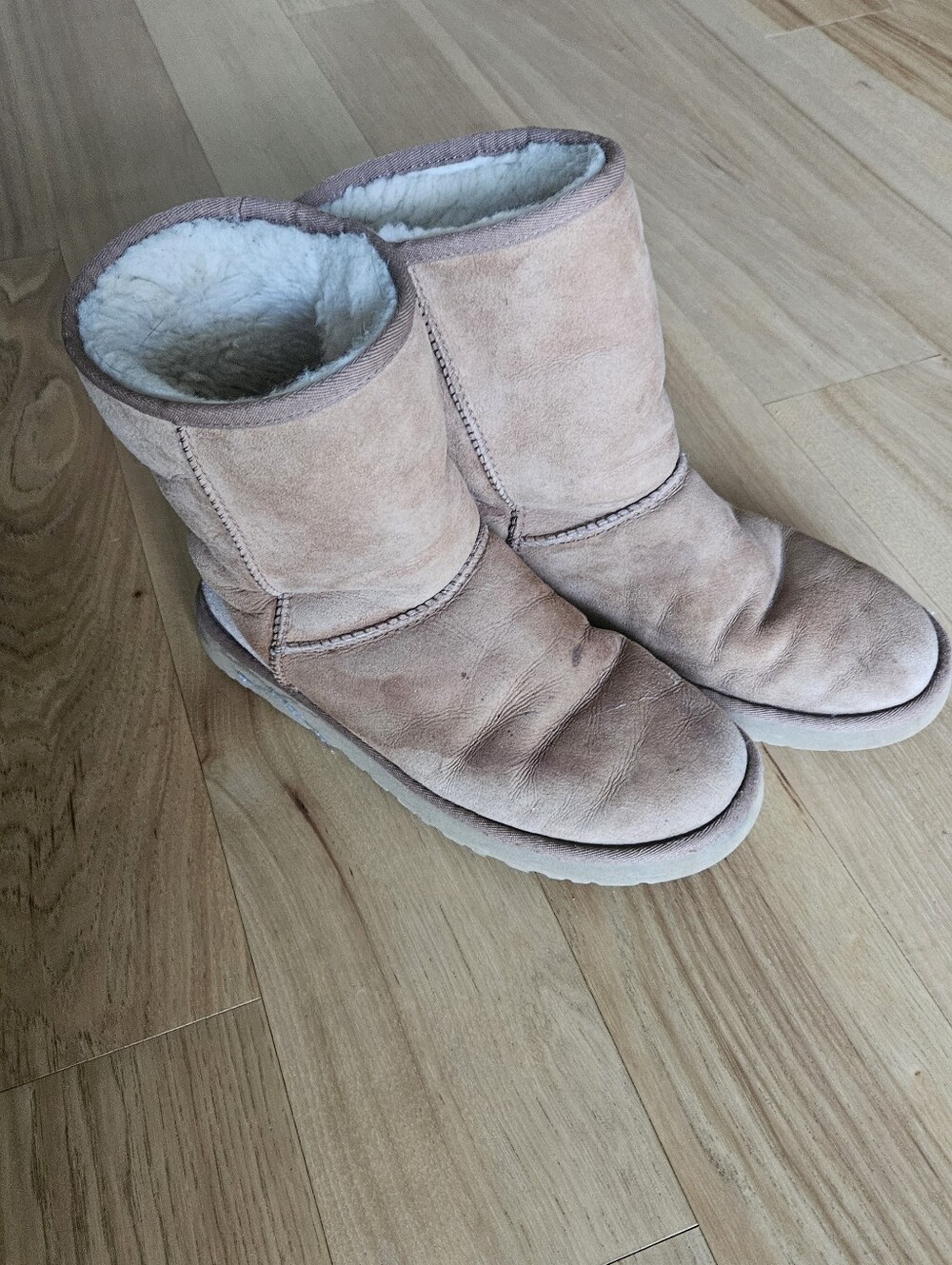 UGG Women's Short Shearling Boots in Blush